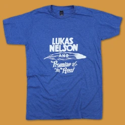 Lukas Nelson & Promise Of The Real New Merch Feather Heather Royal T-Shirt
