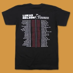 Lukas Nelson & Promise Of The Real New Merch Lone Star Tour 2018 Black T-Shirt