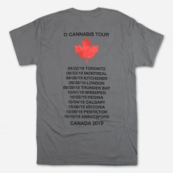Cheech And Chong Canada Tour 2019 Smoking Beaver Charcoal T-Shirt