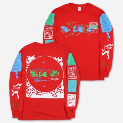 Parquet Courts Wide Awake Rough Trade Red Long Sleeve T-Shirt New Merch