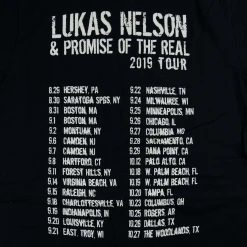 Lukas Nelson & Promise Of The Real New Merch Turn Off The News 2019 Tour T-Shirt