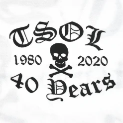 T.S.O.L. 40 Years Baseball T-Shirt New Merch
