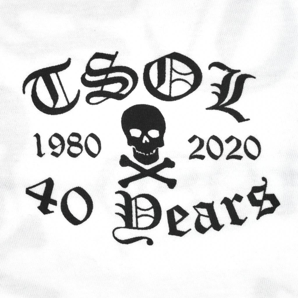 T.S.O.L. 40 Years Baseball T-Shirt New Merch