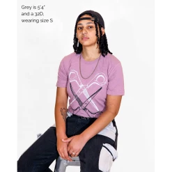 Autostraddle New Merch Basic Scissoring Pink Tee