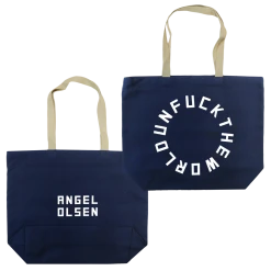 Angel Olsen New Merch UNFUCKTHEWORLD Navy Tote