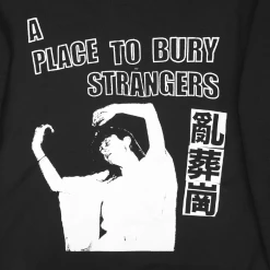 A Place To Bury Strangers China Glow In The Dark Black ZIp Hoodie
