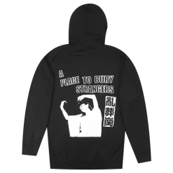 A Place To Bury Strangers China Glow In The Dark Black ZIp Hoodie