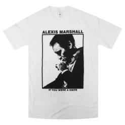 "Knife" Alexis Marshall Trilogy White T-Shirt