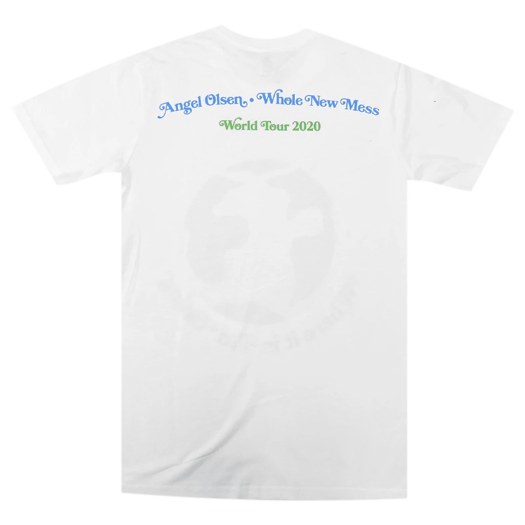 Angel Olsen Whole New Mess 2020 Tour White T-Shirt New Merch