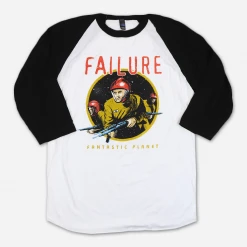Failure Spaceman Black/White Raglan T-Shirt