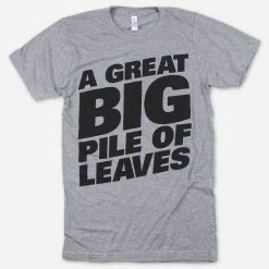 A Great Big Pile Of Leaves New Merch Big Logo Athlethic Grey Tri-Blend