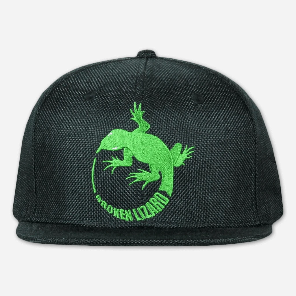 Broken Lizard Logo Black Snapback Hat New Merch
