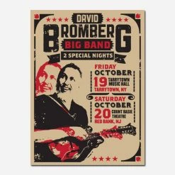 David Bromberg New Merch Big Band 18" X 24" Poster