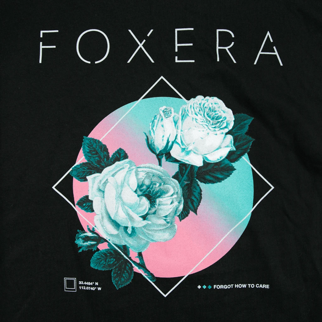 Foxera New Merch Forgot How To Care Relaxed Fit Black T-Shirt