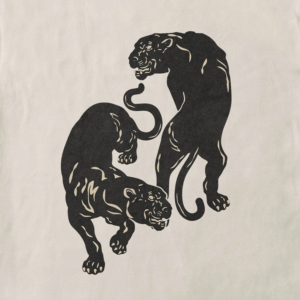 Black Pumas Deluxe Double Pumas Cream T-Shirt