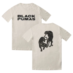 Black Pumas Deluxe Double Pumas Cream T-Shirt