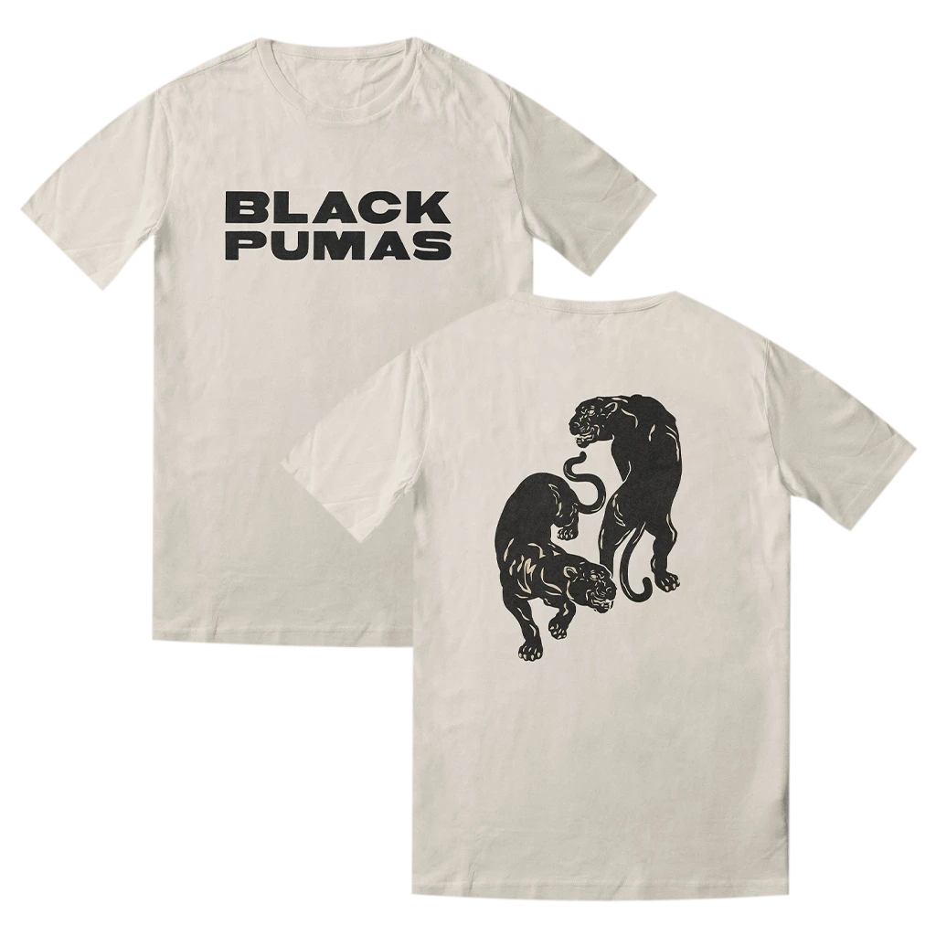 Black Pumas Deluxe Double Pumas Cream T-Shirt