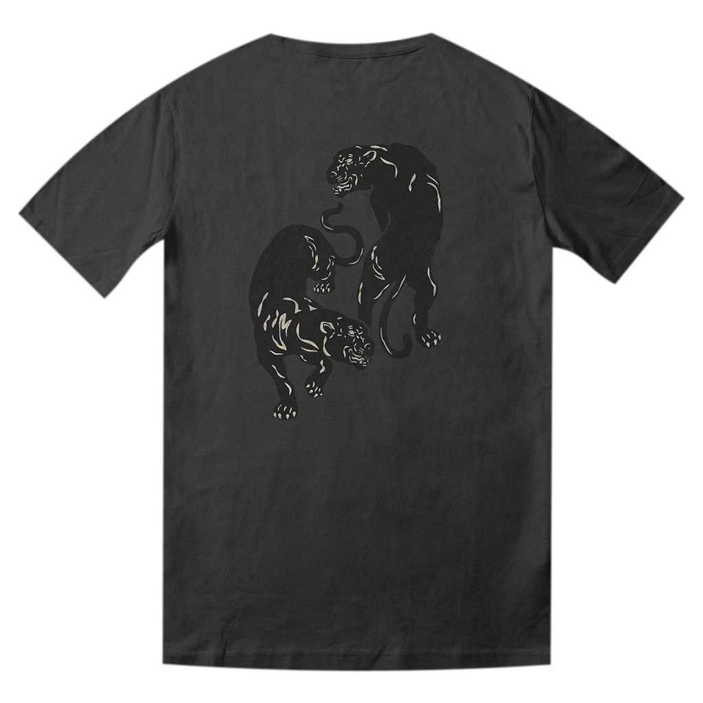 Black Pumas Deluxe Double Pumas Dark Grey T-Shirt