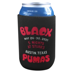 Black Pumas Stubbs Psychedelic Koozie
