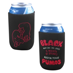 Black Pumas Stubbs Psychedelic Koozie