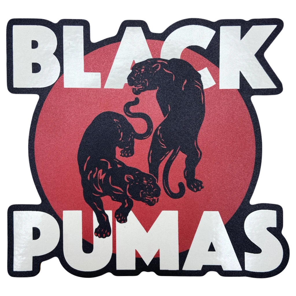 Black Pumas Double Puma Die Cut Sticker New Merch