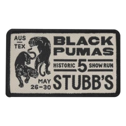 Black Pumas Stubbs Historic Show Run Patch