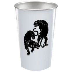 Black Pumas Double Puma Stainless Steel Pint Cups