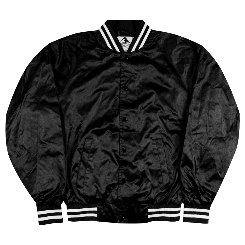Thunderbird Lounge TL Logo Black Satin Jacket