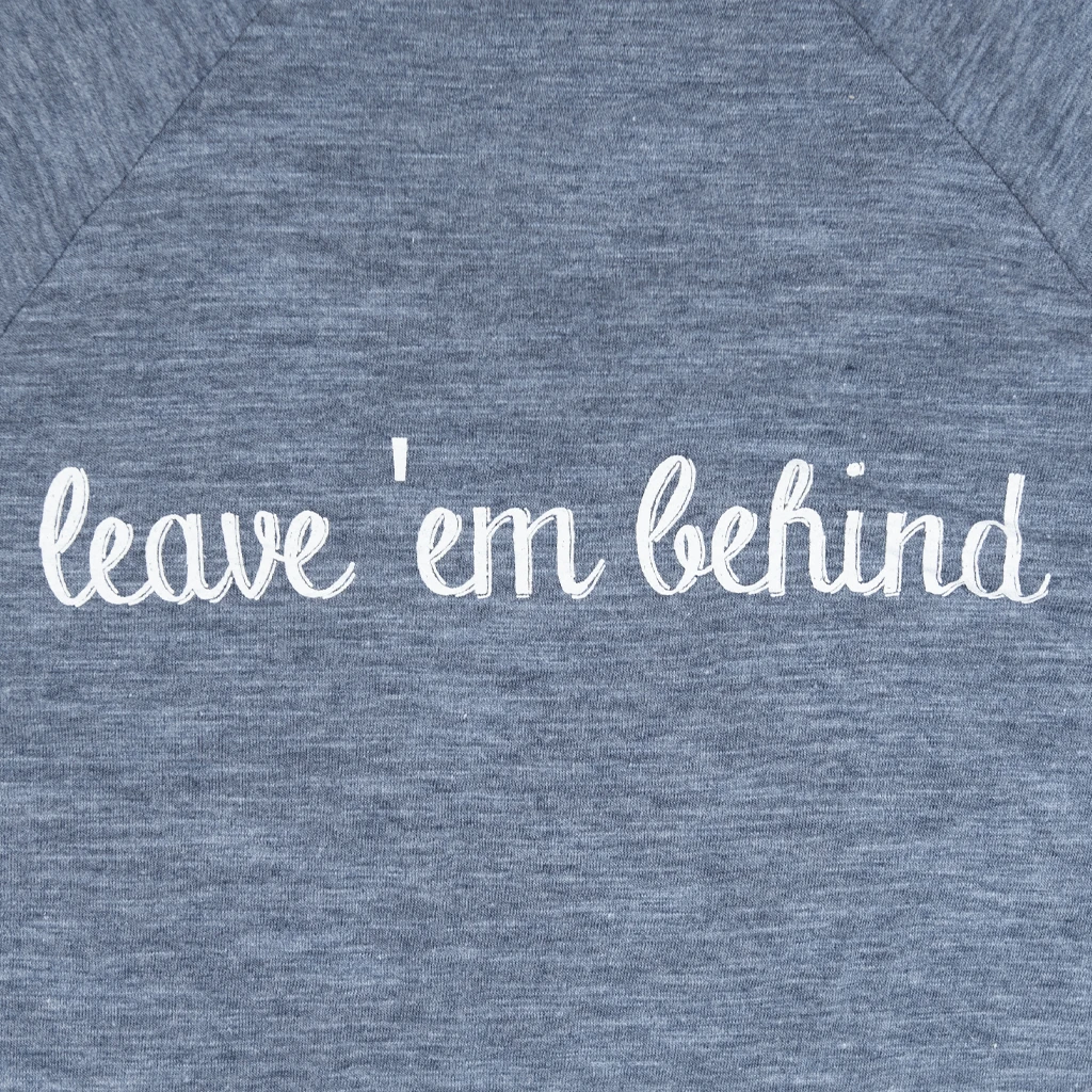 Lukas Nelson & Promise Of The Real Leave Em Behind Women's Heather Grey Long Sleeve T-Shirt New Merch