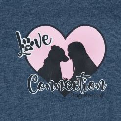 Love Connection Dog Rescue New Merch Logo Heather Navy T-Shirt