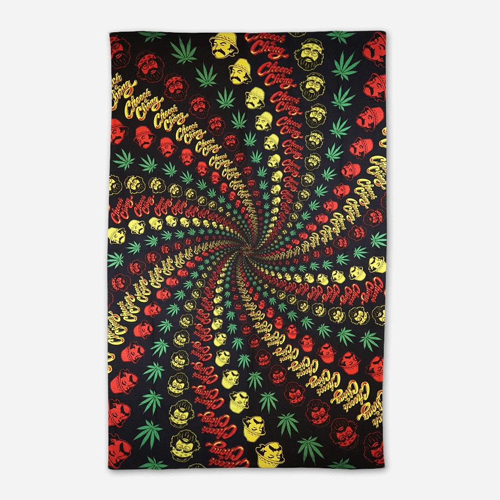 Cheech And Chong Rasta Spiral 3D Tapestry New Merch