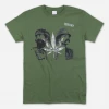Cheech And Chong Vintage Leaf Olive T-Shirt New Merch