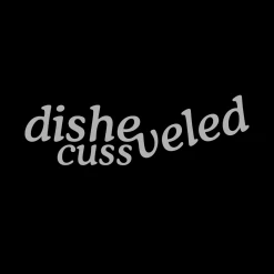 Disheveled Cuss New Merch Black DC Logo T-Shirt