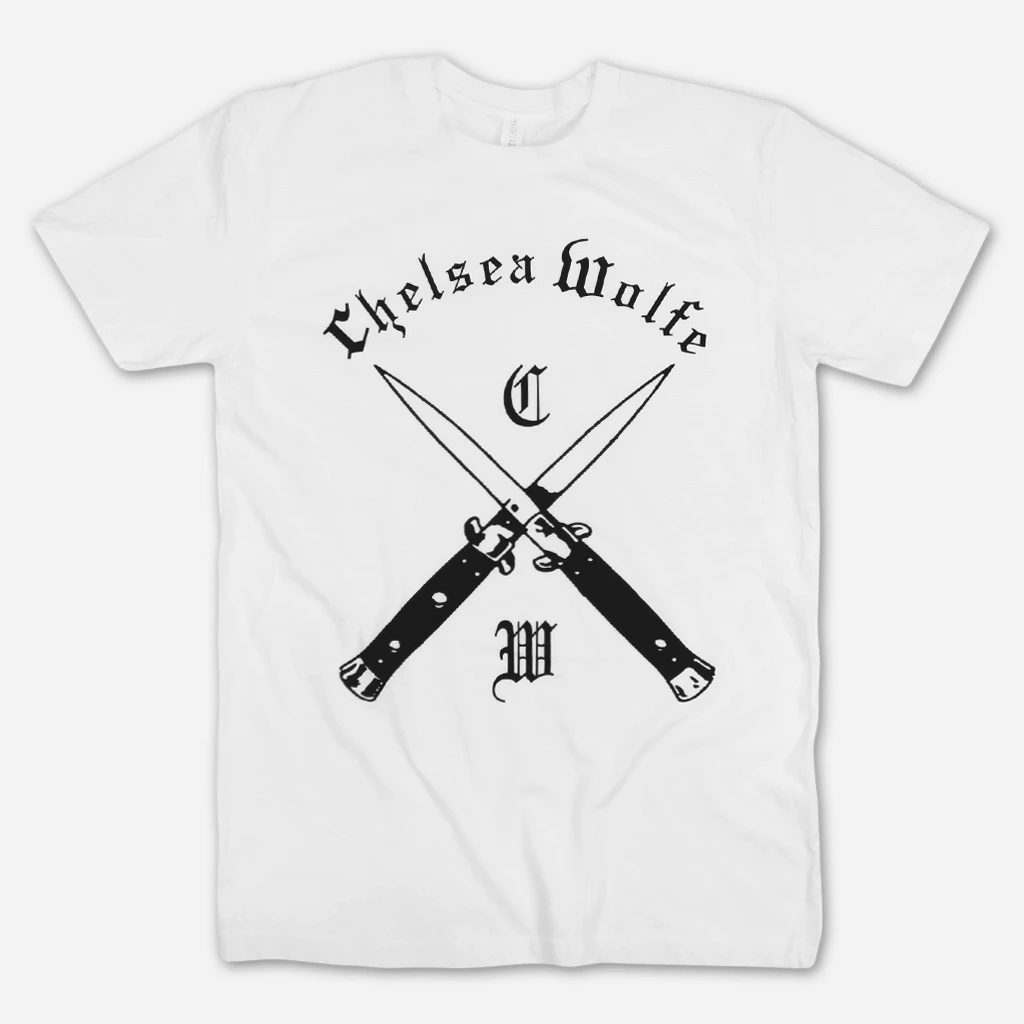 Chelsea Wolfe (CW) Blades White T-Shirt New Merch