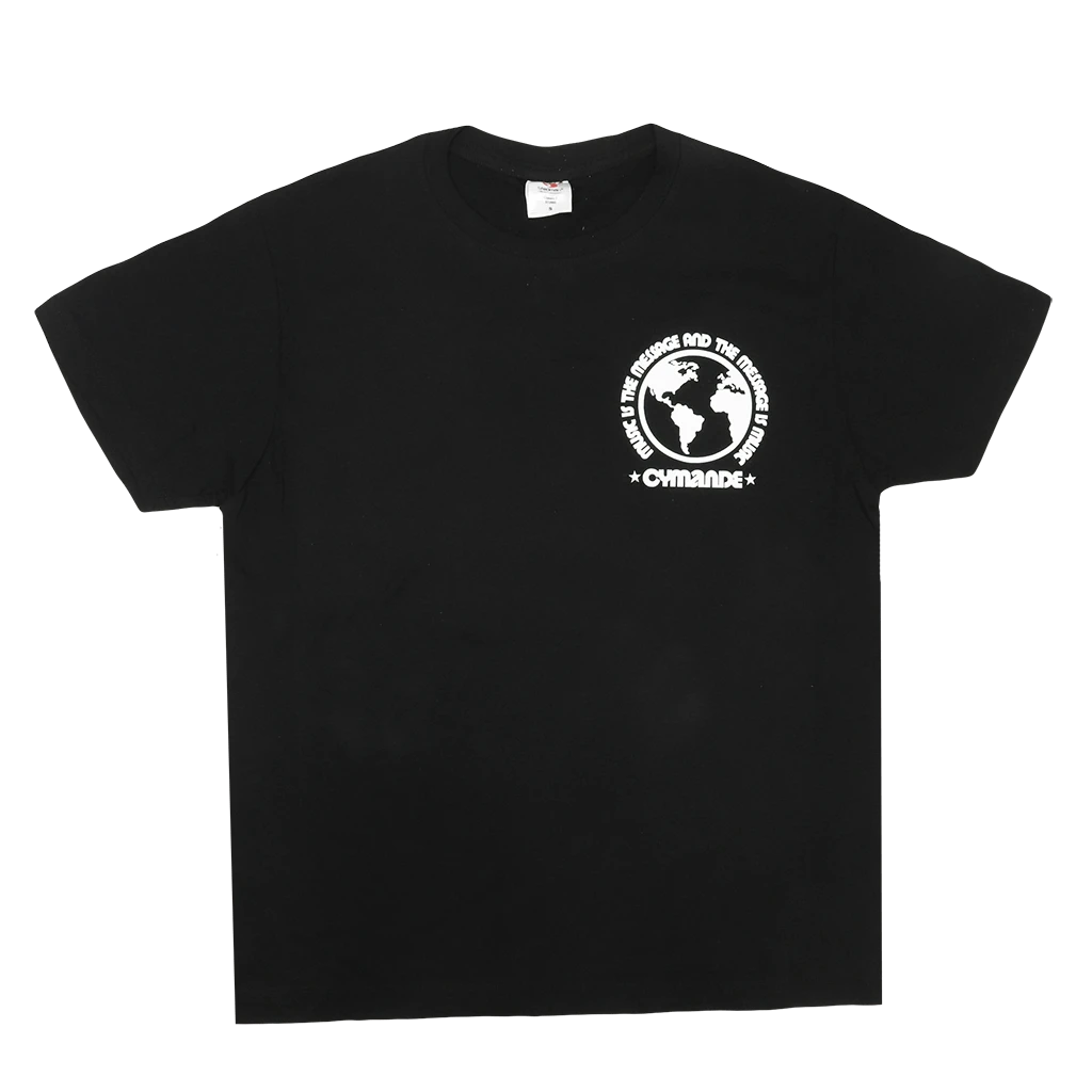 Cymande The Message - Globe Black T-Shirt