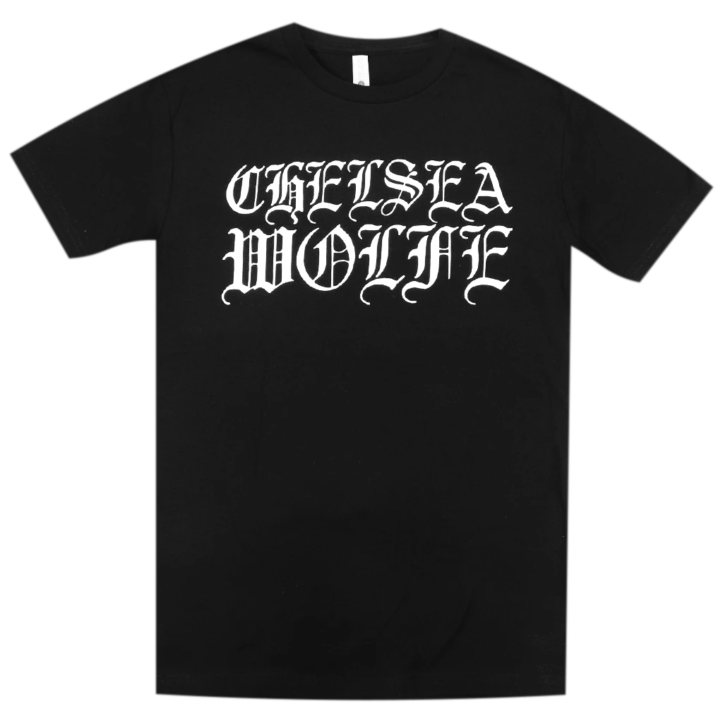 Chelsea Wolfe (CW) Chelsea Wolfe White On Black T-Shirt