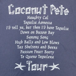 Broken Lizard New Merch Coconut Pete Tour 1978 Vintage Navy T-shirt