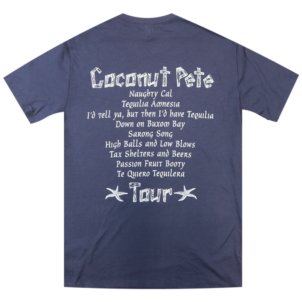 Broken Lizard New Merch Coconut Pete Tour 1978 Vintage Navy T-shirt