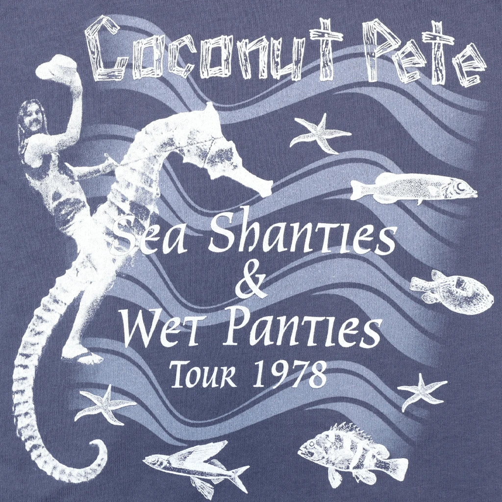 Broken Lizard New Merch Coconut Pete Tour 1978 Vintage Navy T-shirt