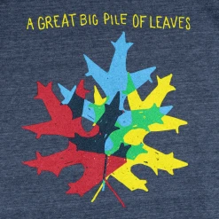 A Great Big Pile Of Leaves New Merch Leaf Logo Navy Sweatshirt