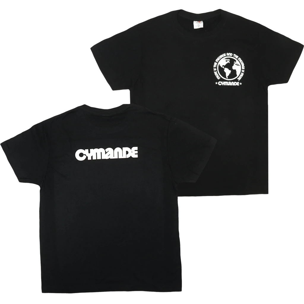 Cymande The Message - Globe Black T-Shirt