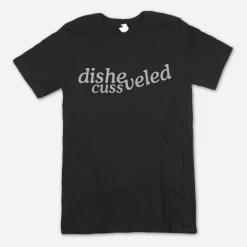 Disheveled Cuss New Merch Black DC Logo T-Shirt