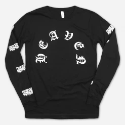Dilly Dally Heaven Black Long Sleeve T-Shirt