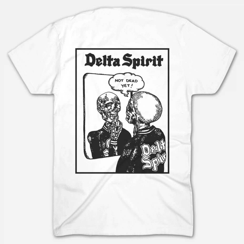 Delta Spirit Not Dead Yet White T-Shirt New Merch