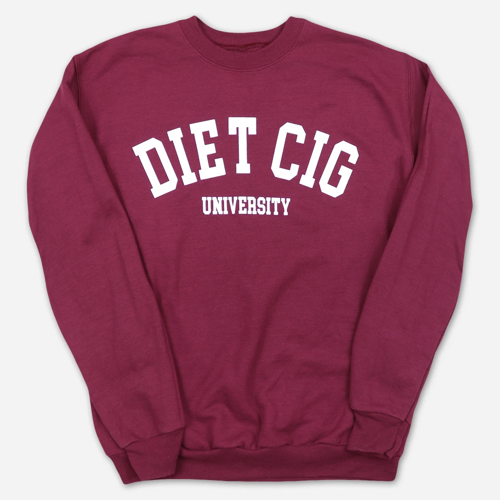 Diet Cig Ivy League Maroon Pullover Sweatshirt
