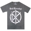 Dead Kennedys Distressed Logo Pigment Dyed Grey T-Shirt