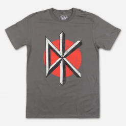 Dead Kennedys Distressed Logo Grey T-Shirt