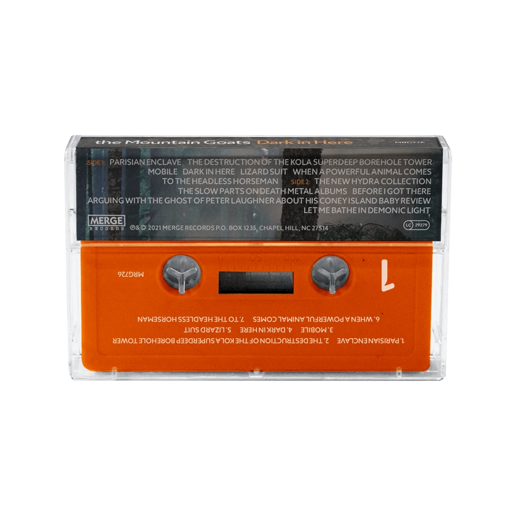 The Mountain Goats New Merch Dark In Here Cassette Tape