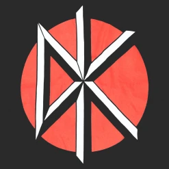 Dead Kennedys DK Logo Black Long Sleeve Mock Turtleneck New Merch