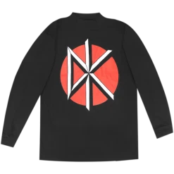 Dead Kennedys DK Logo Black Long Sleeve Mock Turtleneck New Merch
